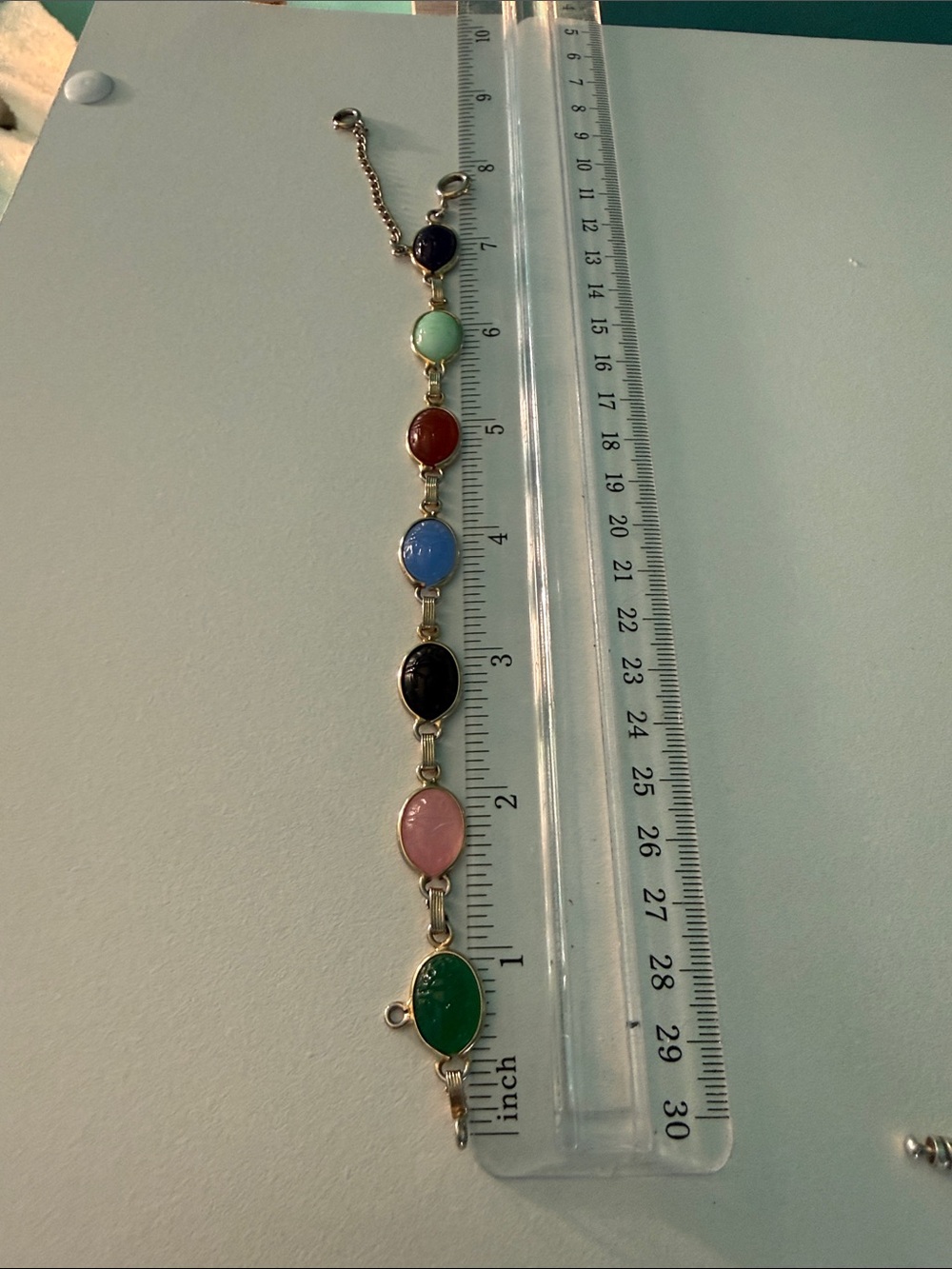 Vintage scarab bracelet